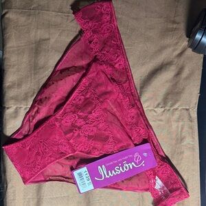 Women's Lace Panty - Deep Pink